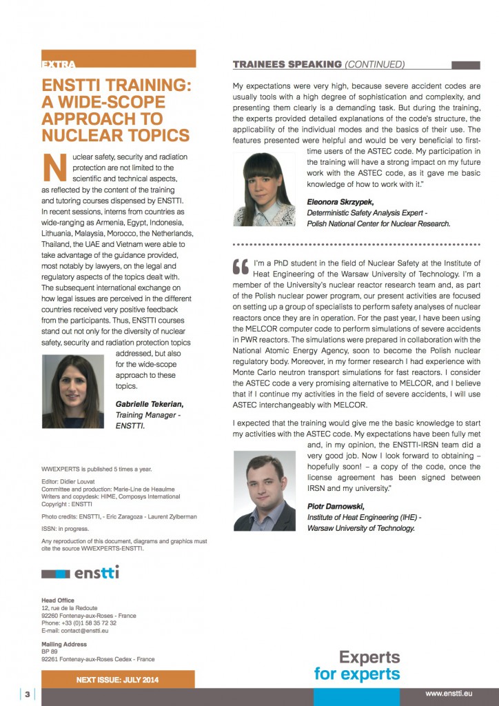 Astec Training, opinions